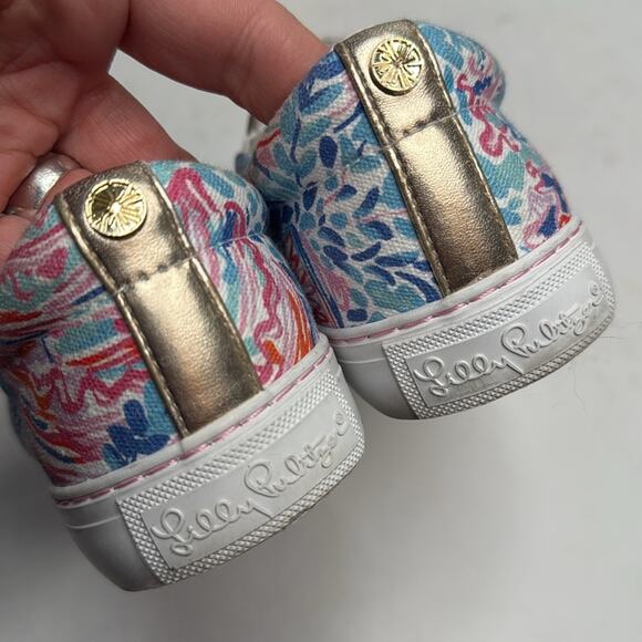 Lilly Pulitzer Treasure Trove Slip-on Julie Sneakers S-284 Sz 7 - Picture 5 of 7